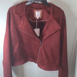 Lauren Conrad XXL maroon jacket